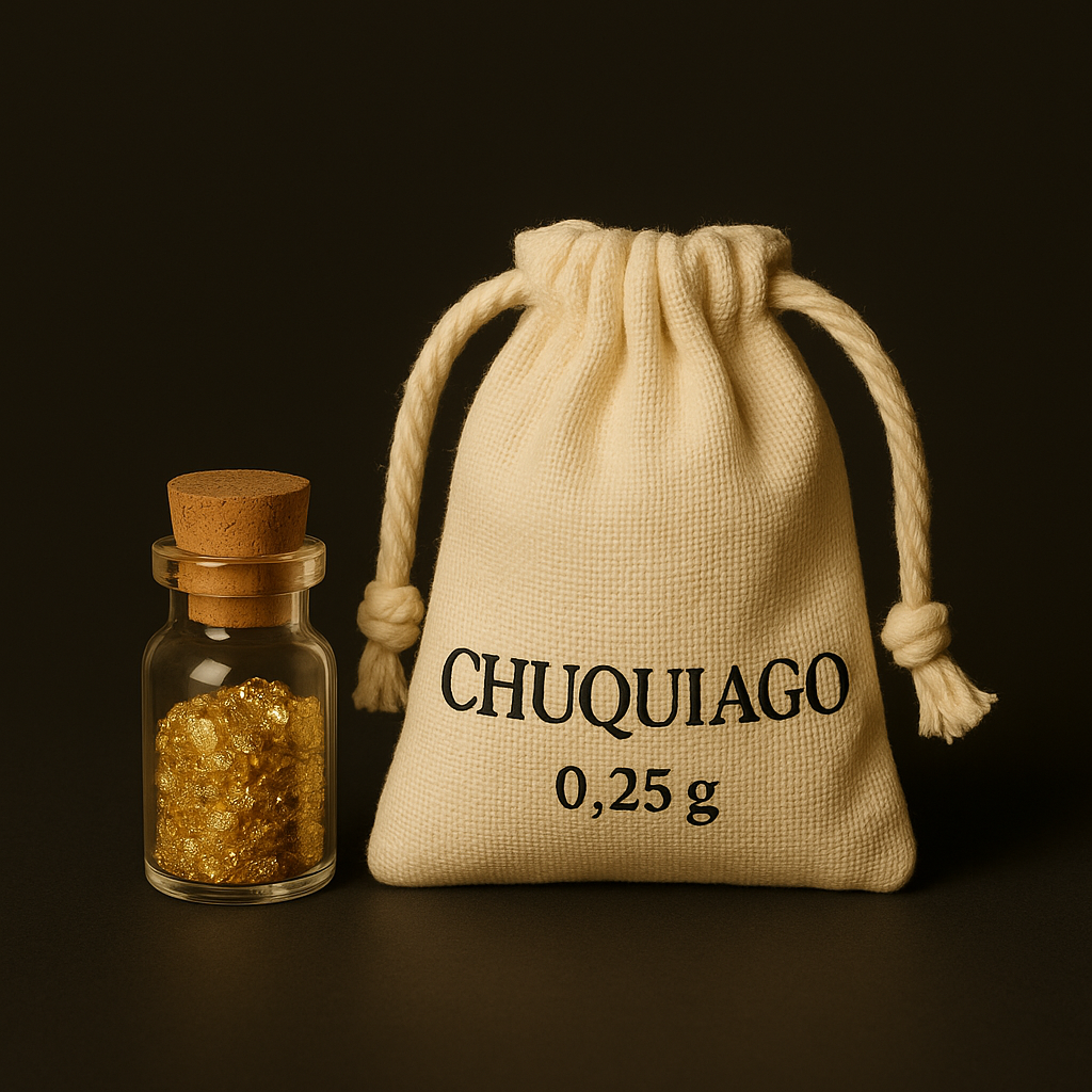 0.25 gramos de oro artesanal