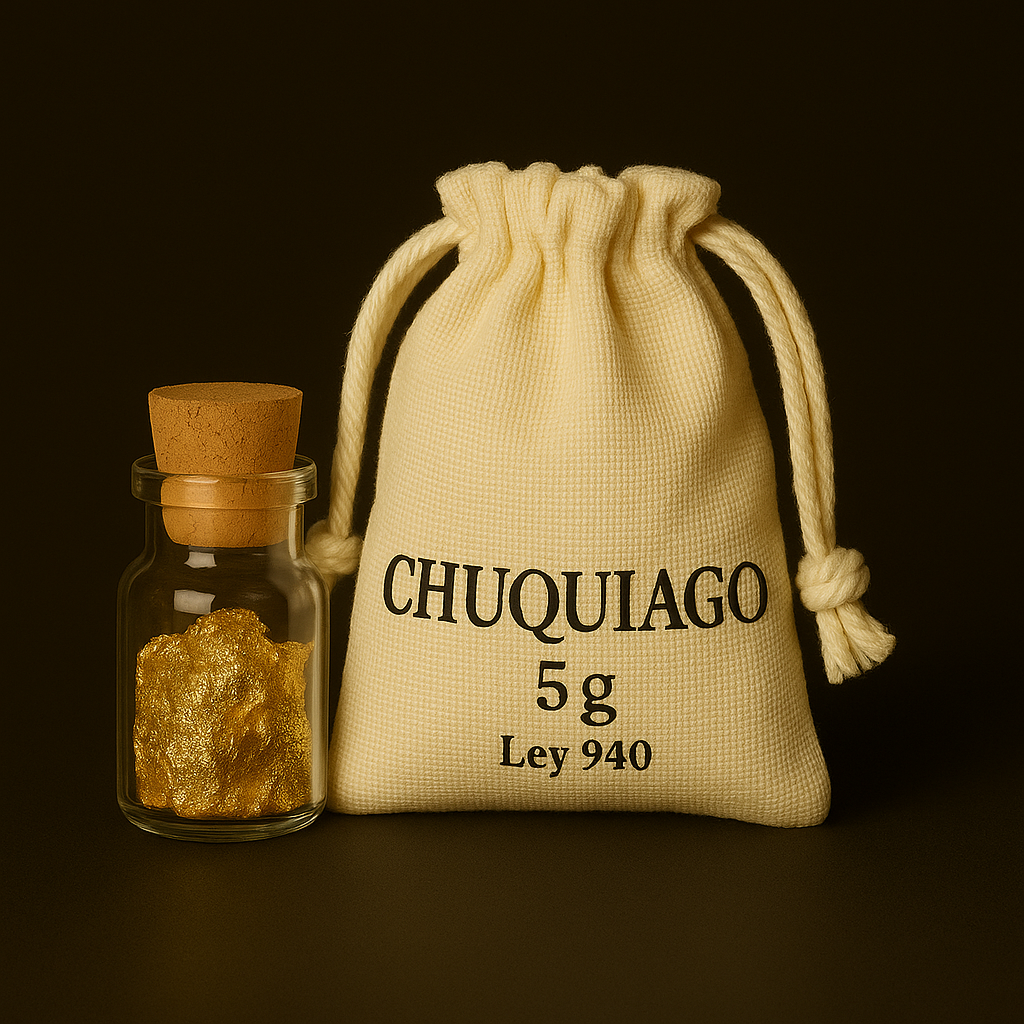 5,00 gramos de oro artesanal